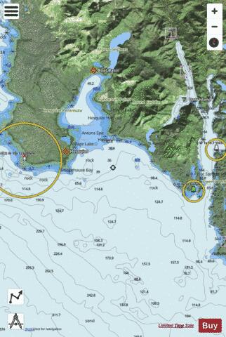 Millar Channel to\a Estevan Point (Part 1 of 2 Western half) Marine Chart - Nautical Charts App - Satellite