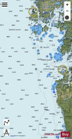Hakai Passage to Fitz Hugh Sound (Part 1 of 2) Marine Chart - Nautical Charts App - Satellite