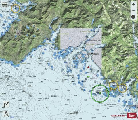 Checleset Bay Marine Chart - Nautical Charts App - Satellite
