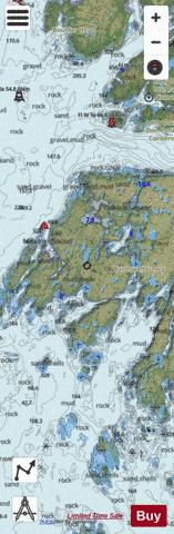 Queens Sound to\a Seaforth Channel (part 2 of 3) Marine Chart - Nautical Charts App - Satellite