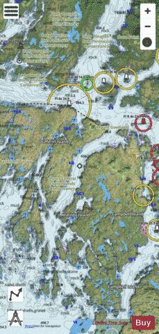 Queens Sound to\a Seaforth Channel (part 3 of 3) Marine Chart - Nautical Charts App - Satellite