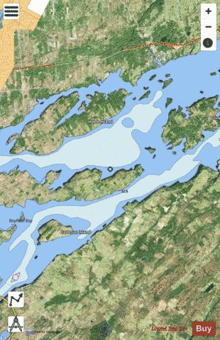 Grindstone Island to\a Carleton Island Marine Chart - Nautical Charts App - Satellite