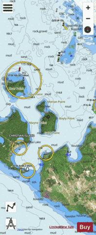 Thunder Bay to Christian Island Marine Chart - Nautical Charts App - Satellite