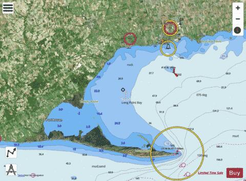Long Point Bay Marine Chart - Nautical Charts App - Satellite