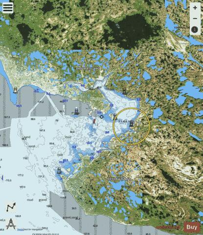 Cambridge Bay Marine Chart - Nautical Charts App - Satellite