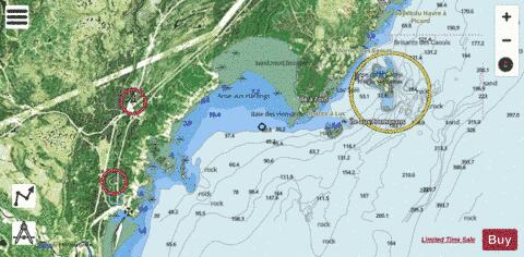 Baie des Homards Mouillages\Anchorages Marine Chart - Nautical Charts App - Satellite