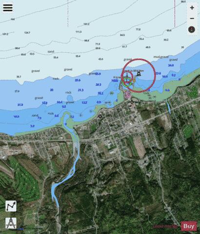 Sainte-Anne-des-Monts Marine Chart - Nautical Charts App - Satellite