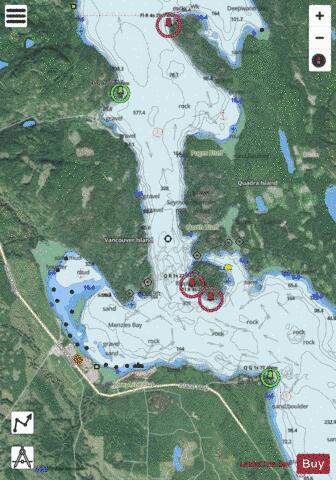 Seymour Narrows Marine Chart - Nautical Charts App - Satellite