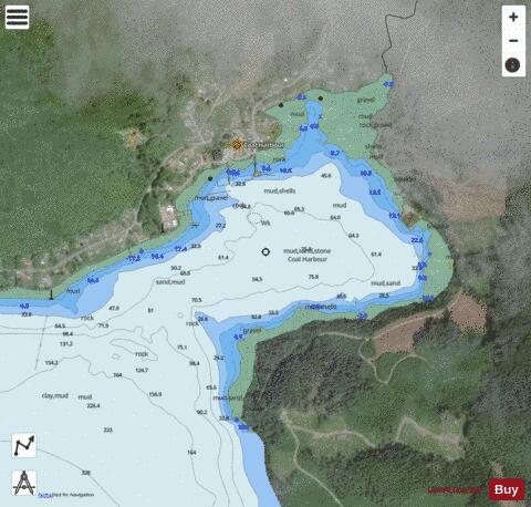 Coal Harbour Marine Chart - Nautical Charts App - Satellite