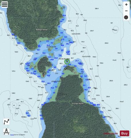 Princesa Channel Marine Chart - Nautical Charts App - Satellite