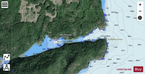 Roscoe Bay Marine Chart - Nautical Charts App - Satellite
