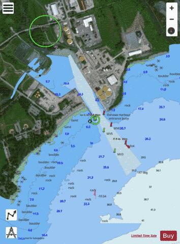 Oshawa Harbour Marine Chart - Nautical Charts App - Satellite