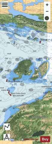 East Rous Island to Matheson Island Marine Chart - Nautical Charts App - Satellite
