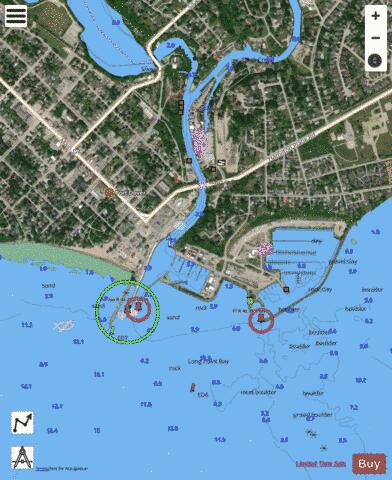 Port Dover Marine Chart - Nautical Charts App - Satellite