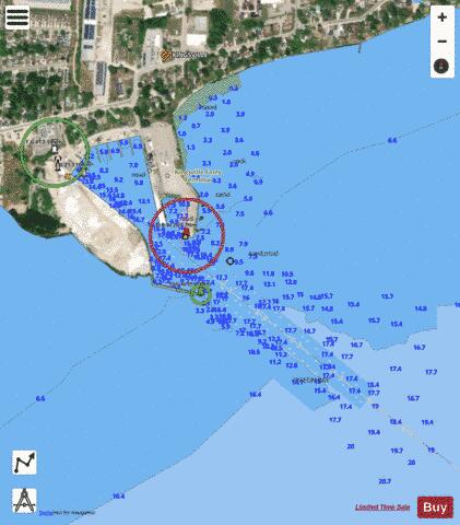 Kingsville Harbour Marine Chart - Nautical Charts App - Satellite