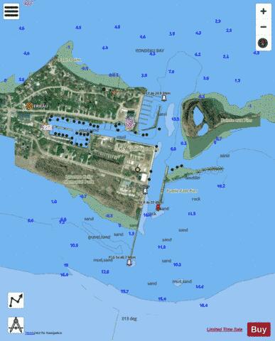 Erieau - Entrance to Rondeau Bay Marine Chart - Nautical Charts App - Satellite