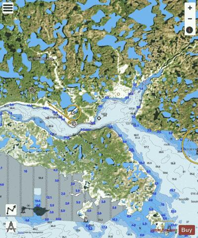 Cambridge Bay Harbour Marine Chart - Nautical Charts App - Satellite