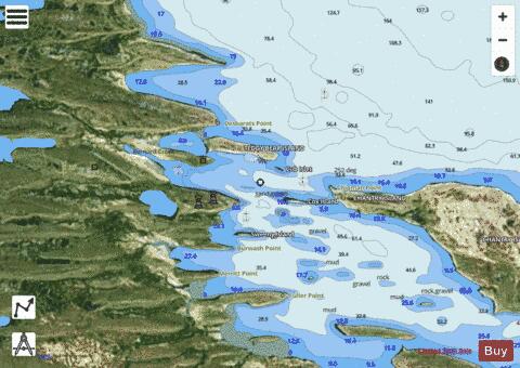 Bernard Harbour Marine Chart - Nautical Charts App - Satellite