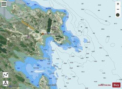 Chesterfield Anchorage Marine Chart - Nautical Charts App - Satellite