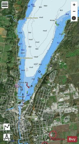 Owen Sound Harbour Marine Chart - Nautical Charts App - Satellite