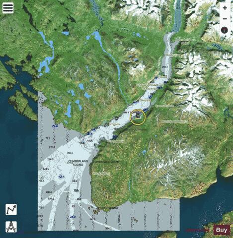 Pangnirtung Marine Chart - Nautical Charts App - Satellite