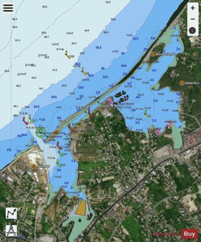 Long Pond Marine Chart - Nautical Charts App - Satellite
