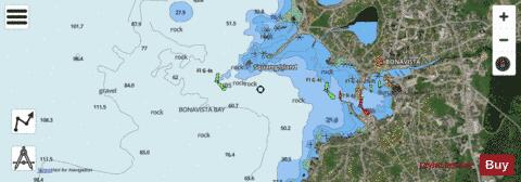Bonavista Harbour Marine Chart - Nautical Charts App - Satellite