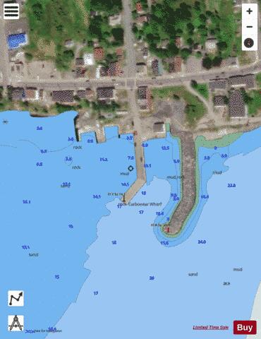 Carbonear - Public Wharf/Quai Marine Chart - Nautical Charts App - Satellite