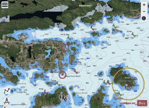 Burgeo Marine Chart - Nautical Charts App - Satellite