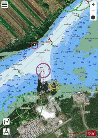 Port de Becancour Marine Chart - Nautical Charts App - Satellite