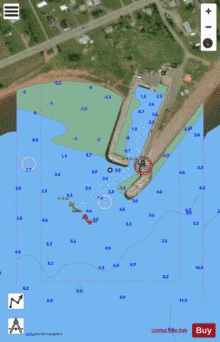 Saint-Godefroi Marine Chart - Nautical Charts App - Satellite