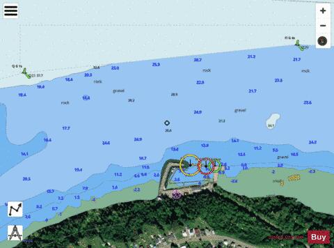 Deschaillons-sur-Saint-Laurent Marine Chart - Nautical Charts App - Satellite