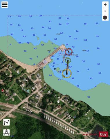 Saint-Prime Marine Chart - Nautical Charts App - Satellite
