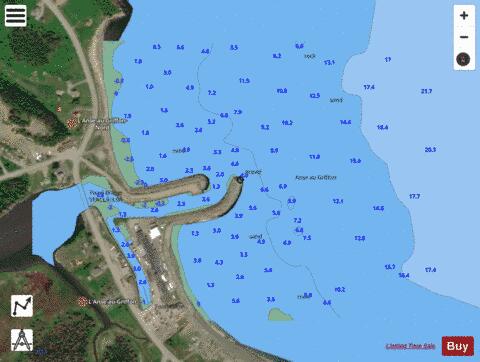 L'Anse-au-Griffon Marine Chart - Nautical Charts App - Satellite