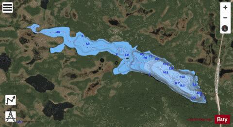 Dead Dog Pond depth contour Map - i-Boating App - Satellite