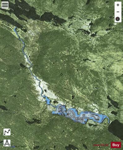 Little Guines Lake depth contour Map - i-Boating App - Satellite