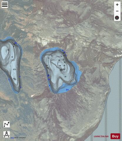 East Lake depth contour Map - i-Boating App - Satellite