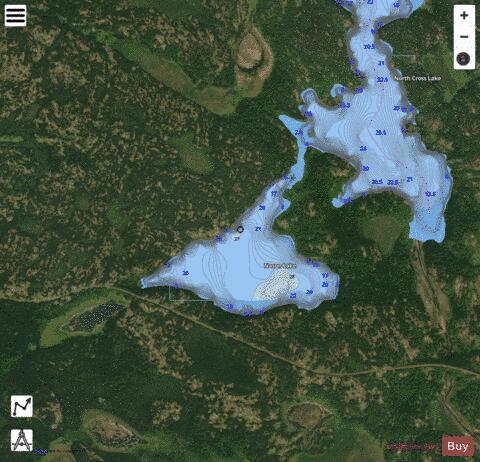 Nason Lake depth contour Map - i-Boating App - Satellite