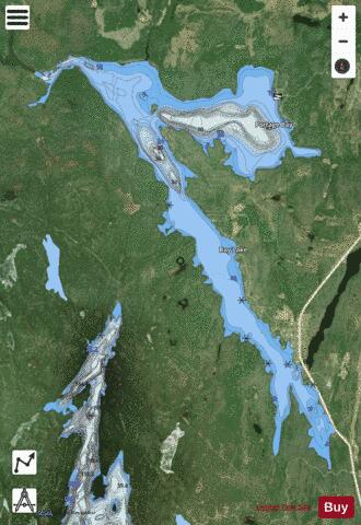Bay Lake depth contour Map - i-Boating App - Satellite