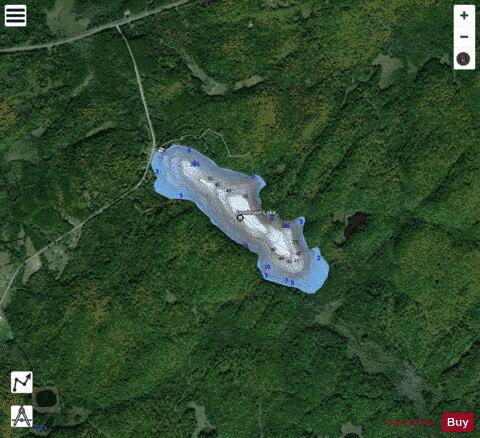 Jamieson Lake depth contour Map - i-Boating App - Satellite