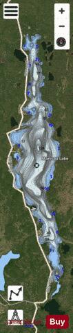 Manitou Lake depth contour Map - i-Boating App - Satellite
