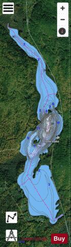 Clyde Lake depth contour Map - i-Boating App - Satellite