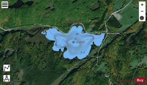 Joes Lake depth contour Map - i-Boating App - Satellite