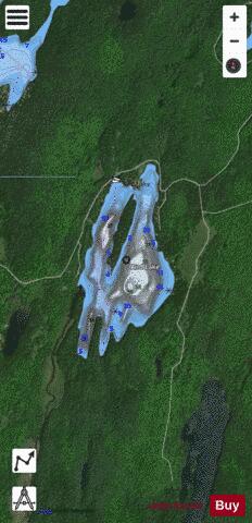 Aird Lake depth contour Map - i-Boating App - Satellite