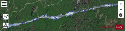 Snakeskin Lake depth contour Map - i-Boating App - Satellite