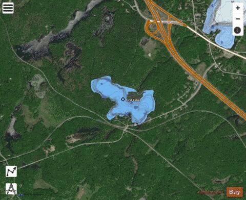 First Lake (Foley) depth contour Map - i-Boating App - Satellite