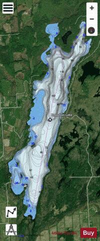 Knowlton Lake depth contour Map - i-Boating App - Satellite
