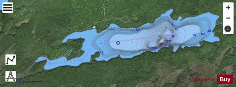 Emmett Lake depth contour Map - i-Boating App - Satellite
