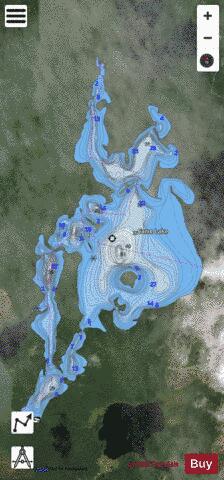 Carre Lake depth contour Map - i-Boating App - Satellite