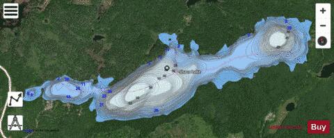 Shaco Lake depth contour Map - i-Boating App - Satellite